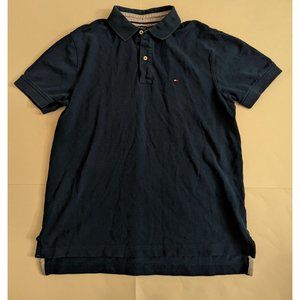 TOMMY HILFIGER classic Fit Polo Shirt Green Short Sleeve Mens L